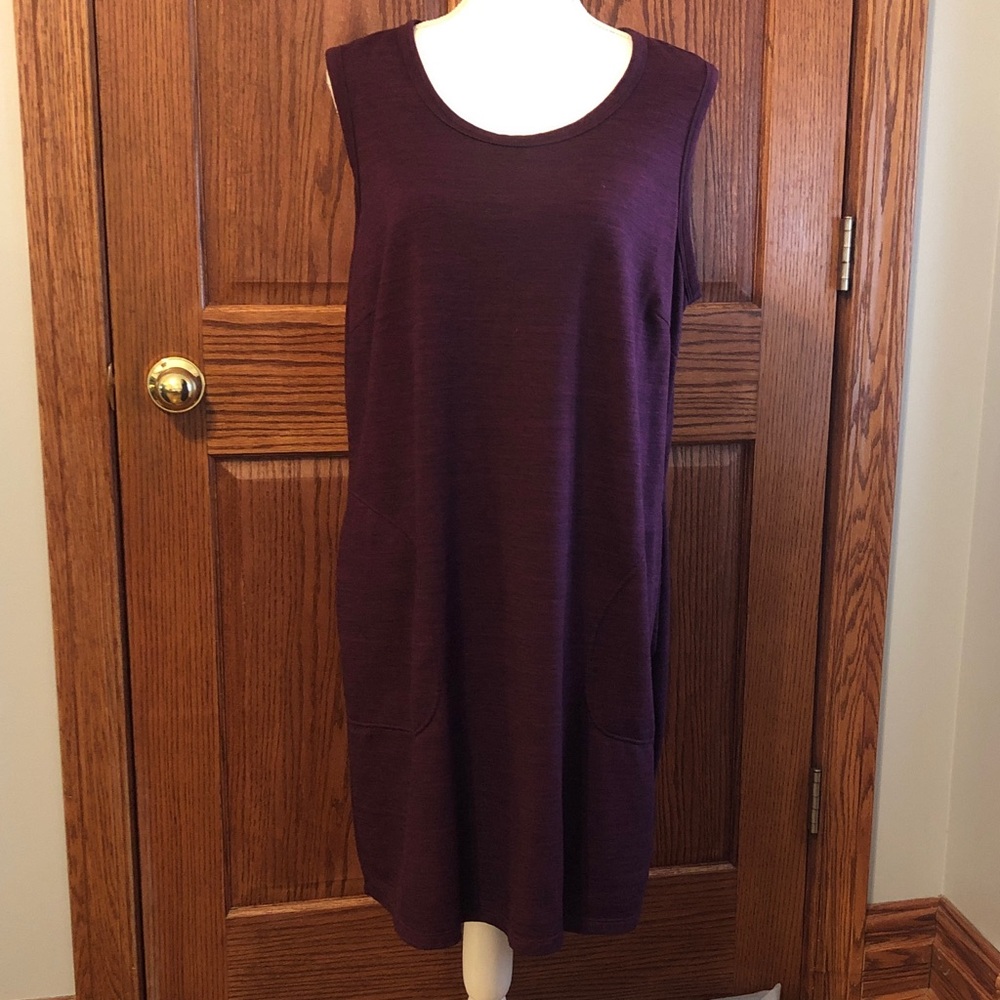 Purple Sleeveless Swim Coverup